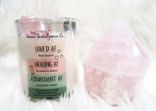 Load image into Gallery viewer, Loved AF • Healing AF • Abundant AF Intention Candle 6oz.