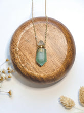 Load image into Gallery viewer, Fluorite Quartz Potion Bottle Necklace
