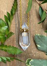 Load image into Gallery viewer, White Quartz Potion Bottle Necklace