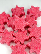 Load image into Gallery viewer, Pink Snow Flake Wax Melts