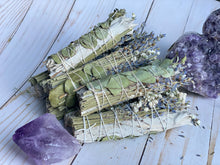 Load image into Gallery viewer, Sage, Eucalyptus, and Lavender Smudge Wands