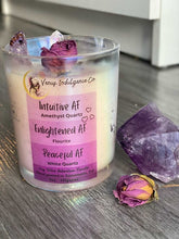 Load image into Gallery viewer, Intuitive AF Enlightened AF Peaceful AF Intention Candle 6oz.