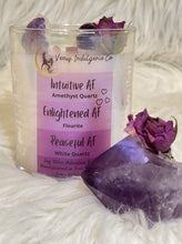 Load image into Gallery viewer, Intuitive AF Enlightened AF Peaceful AF Intention Candle 6oz.