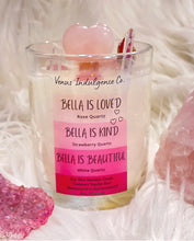 Load image into Gallery viewer, I am loved, I am Kind, I am Beautiful Intention Candle 6oz.