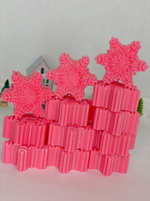 Load image into Gallery viewer, Pink Snow Flake Wax Melts