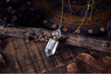 Load image into Gallery viewer, White Quartz Potion Bottle Necklace