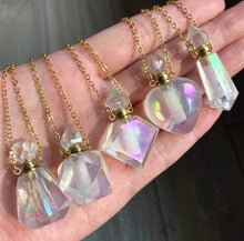 Load image into Gallery viewer, Aura Quartz Potion Bottle Necklace
