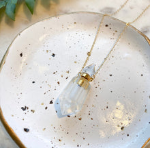Load image into Gallery viewer, White Quartz Potion Bottle Necklace
