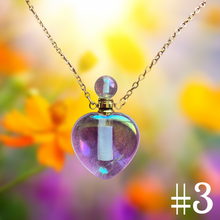 Load image into Gallery viewer, Aura Quartz Potion Bottle Necklace
