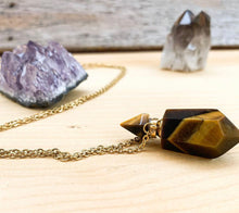 Load image into Gallery viewer, Tiger’s Eye Potion Bottle Necklace
