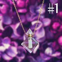 Load image into Gallery viewer, Aura Quartz Potion Bottle Necklace
