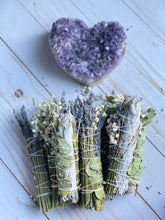 Load image into Gallery viewer, Sage, Eucalyptus, and Lavender Smudge Wands

