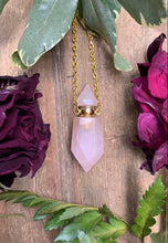 Load image into Gallery viewer, Rose Quartz Potion Bottle Necklace
