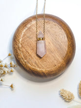 Load image into Gallery viewer, Rose Quartz Potion Bottle Necklace
