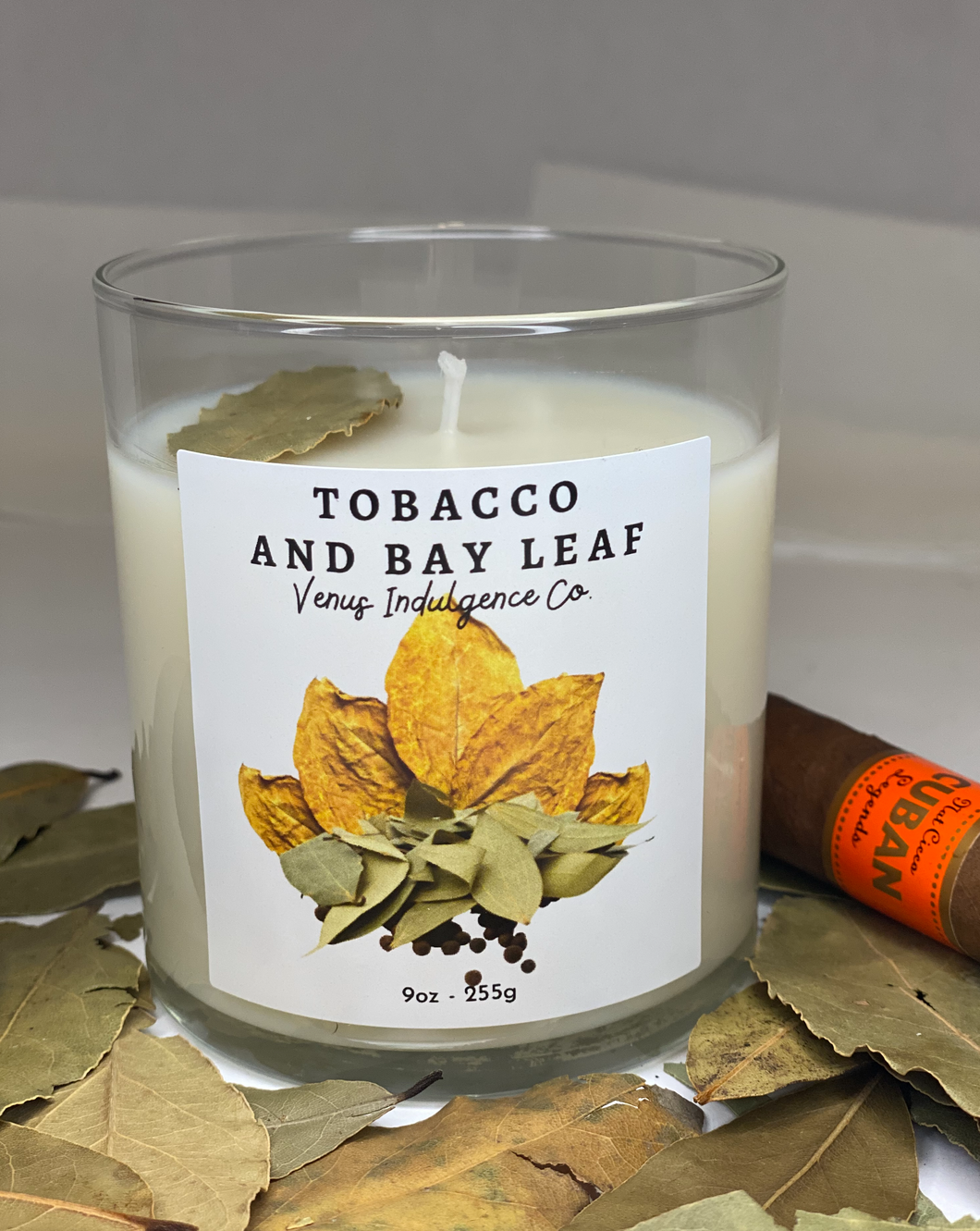 Tobacco and Bay Leaf 9oz Candle